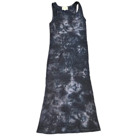Yummy Sweater Co. Sleeveless Rib Knit Tie-Dye Print Dress Woman’s SZ Small - Picture 3 of 10